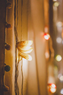 Samoolam Handmade Yellow Lily Bougainvillea Christmas LED Lights Decorations Item Online